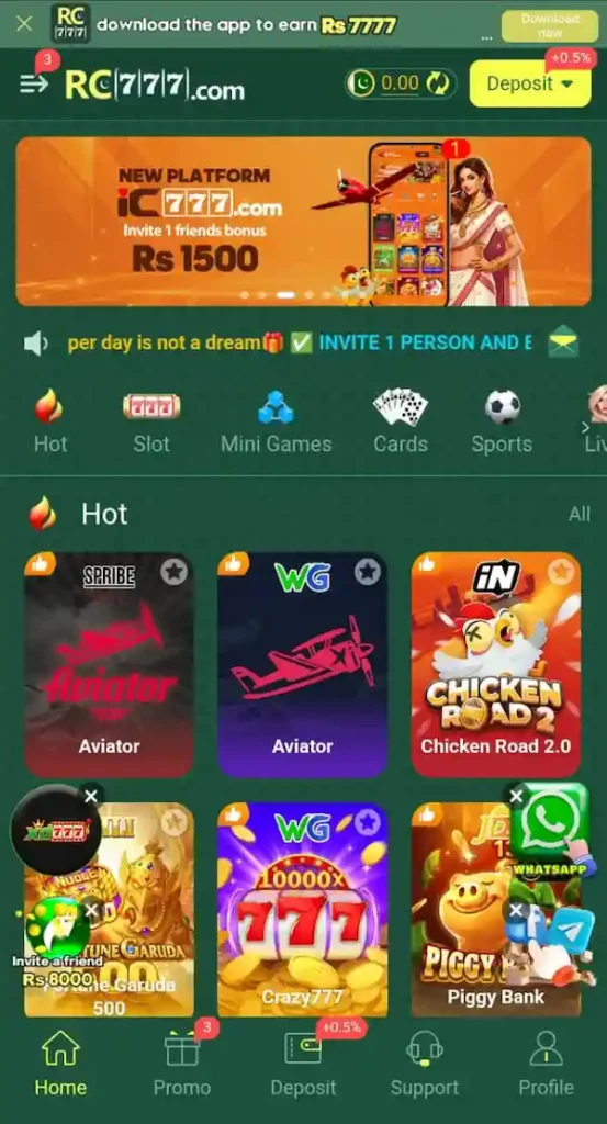 RC777 Game App Download & Bonuses