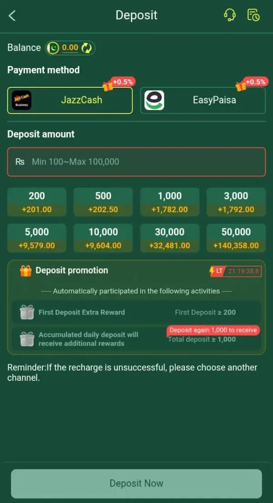 RC777 Game Deposit Methods and Bonus Offers