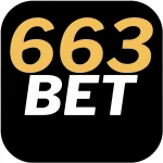 663 Bet app icon with yellow and white text on dark background