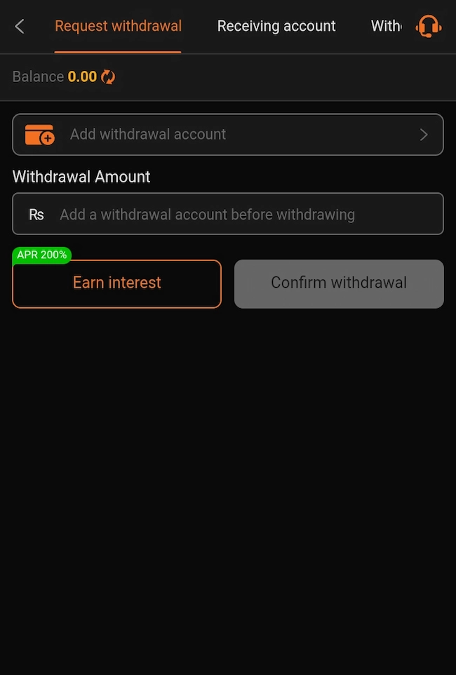 777DX Game app withdrawal screen showing cash-out options and account details