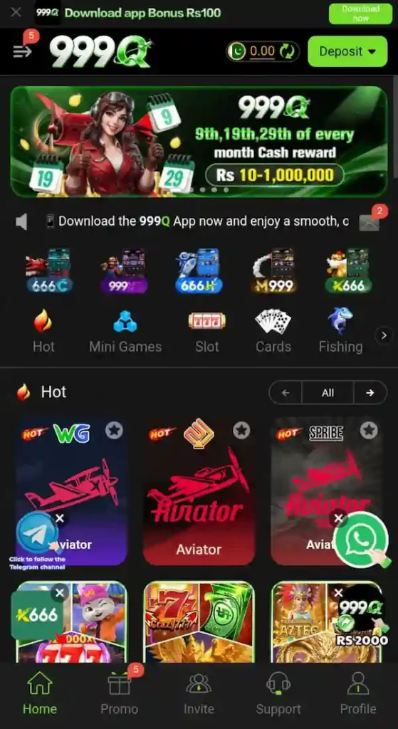 999Q Game official app icon and features for Android